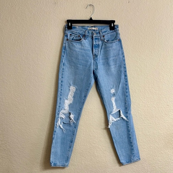 Levi's Wedgie Blue High Rise Jeans - Picture 1 of 10